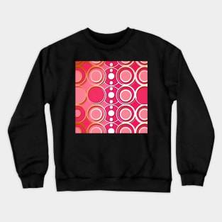 Pink Pattern - Circles Crewneck Sweatshirt